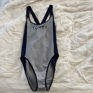 Tommy Hilfiger Navy Grey Bodysuit